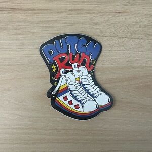 Dutch Bros Blue and Red Sneakers Sticker